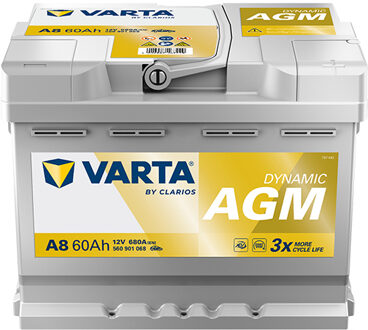 Abarth Varta Accu Dynamic AGM A8 560901068K262