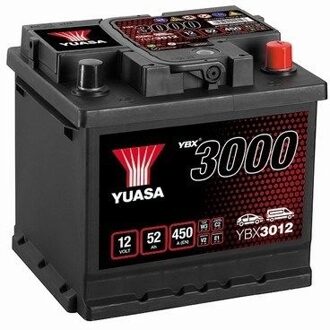 Abarth Yuasa Accu YBX3012 52 Ah YBX3012