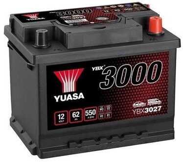 Abarth Yuasa Accu YBX3027 62 Ah YBX3027