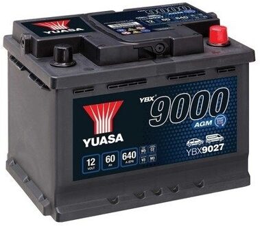 Abarth Yuasa Accu YBX9027 60 Ah YBX9027