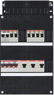 ABB Groepenkast Hafonorm - 6x achter 3x 30mA + F + HS 3-f Installatiekast - 1SPF006905F0742