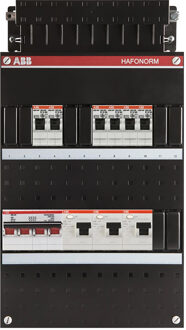 ABB Groepenkast Hafonorm - 6x achter 3x 30mA + HS 3-f Installatiekast - 1SPF006905F0732