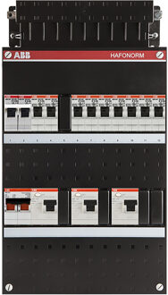 ABB Groepenkast Hafonorm - 9x achter 3x 30mA + F + HS 1-f Installatiekast - 1SPF006905F0756