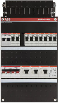 ABB Groepenkast Hafonorm - 9x achter 3x30mA + FT + HS 3-f Installatiekast - 1SPF006907F0788