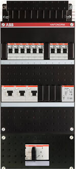 ABB Groepenkast Hafonorm - 9x achter 3x30mA + T + HS 3-f Installatiekast - 1SPF006907F0699