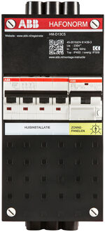 ABB Groepenkast Hafonorm - Installatiekast PV aansluiting PV 16A 1-fase totaal max 40A 3-fasen - 1SPN004000F0040