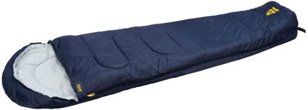 Abbey Camp Mummy Slaapzak - 100% Polyester - Comfort Temperatuur: 10 ° C - 200 X 80 Cm - Marineblauw