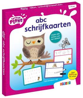 Abc Schrijfkaarten - Letterplons