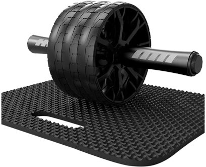 Abdominale Oefening Abs Rollers Drie Wiel Fitness Thuis Sport Training Spier Oefening Gym Training Apparatuur zwart