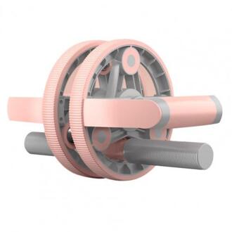 Abdominale Wiel Multifunctionele Spier Trainer Pp Unisex Push Up Rack Abdominale Ronde Voor Fitness Roze