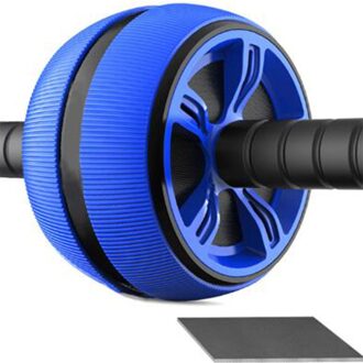 Abdominale Wiel Roller Gym Exercise Body Building Apparatuur Spier Training Fitness Sterkte Abs Abdominale Roller Wheel Blauw