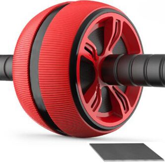 Abdominale Wiel Roller Gym Exercise Body Building Apparatuur Spier Training Fitness Sterkte Abs Abdominale Roller Wheel Rood