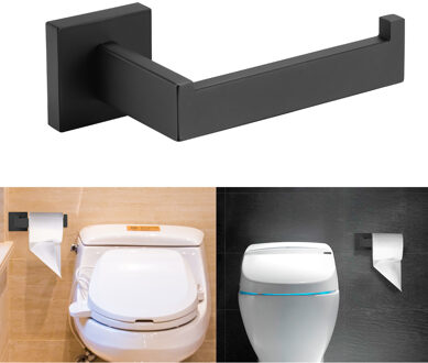 ABEDOE rvs wandmontage toiletrolhouder zwarte olie brons vierkante base zonder cover badkamer accessoires set