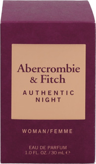 Abercrombie & Fitch Authentic Night Women Edp Spray30 ml. - One Size