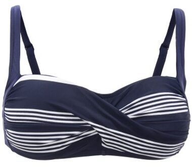 Abigail Bikini Bandeau Wit,Versch.kleure/Patroon,Blauw - 40