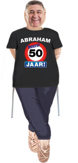 Abraham pop compleet met stopbord 50 jaar t-shirt