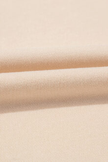 Abrikoos Bedankt Chenille Geborduurde Drop Shoulder Graphic Sweatshirt - maat M Huidkleurig