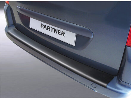 ABS Achterbumper beschermlijst passend voor Peugeot Partner 2008- (voor gespoten bumpers) Zwart