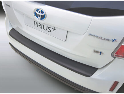 ABS Achterbumper beschermlijst passend voor Toyota Prius 2/2015- 'Ribbed' Zwart