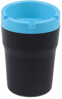 ABS Auto Asbak Draagbare Pocket Asbak Ash Tray Opbergdoos Organizer Woonkamer Home Office Badkamer Bureau Asbakken Blauw