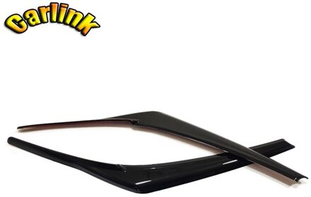 Abs Carbon Fiber Voor Toyota Camry Accessoires Auto Koplampen Wenkbrauw Oogleden Sticker Trim Cover Auto Styling 2 stuks zwart