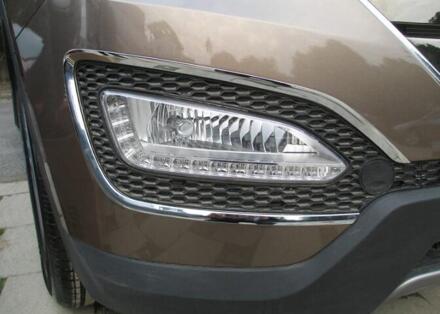 Abs Chrome Mistlamp Lamp Cover Trim Voor Hyundai Santa Fe Ix45
