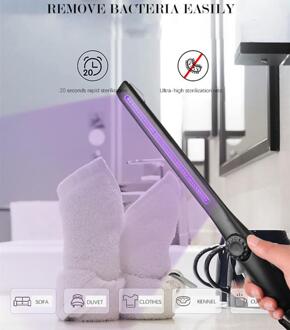Abs Draagbare Uv Kiemdodende Lamp Hoge Efficiënte Praktische Usb Oplaadbare Desinfectie Steriliseren Lamp Reizen Huishoudelijke Uvc Licht