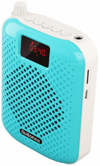 Abs Draagbare Voice Versterker Megafoon Mini Audio Luidspreker Met Microfoon Oplaadbare Ultralight Luidspreker Voor Leraren blauw