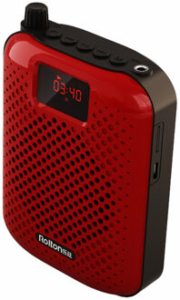Abs Draagbare Voice Versterker Megafoon Mini Audio Luidspreker Met Microfoon Oplaadbare Ultralight Luidspreker Voor Leraren Rood