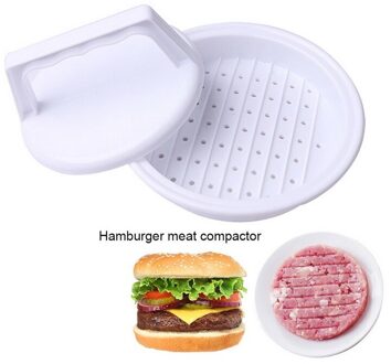 Abs Hamburger Maker Hamburger Pers Non-stick Chef Schnitzels Hamburger Vlees Rundvlees Grill Burger Druk Patty Maker Mold Cake persen wit