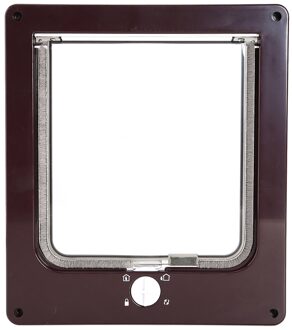 Abs Kleine Kat Hond Poort Deur Veilig Flap Deur Huisdier Gate Deur Kit Pet Intelligente Controle Kat Deuren Kat Honden flap Deuren bruin