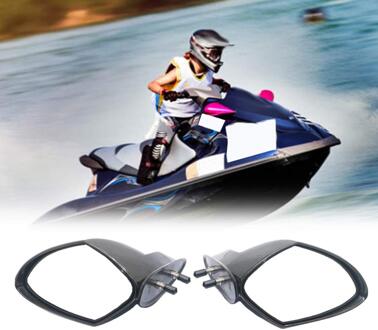 ABS Motorboot Achteruitkijkspiegel Jet Ski Spiegel Motorfiets Accessoires voor Yamaha Pwc Waverunner Zwart