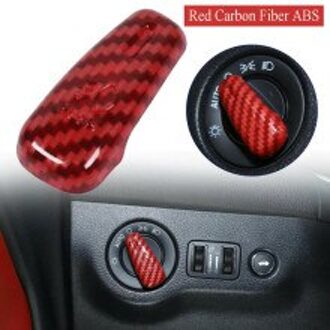 Abs Plastic Carbon Koplamp Schakelaar Controle Trim Fit Voor Dodge Challenger + Schakelaar Controle Trim