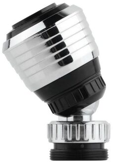 Abs Plastic Kraan Splash Nozzle Draaibaar Waterbesparende Douche Valve Filter Apparaten Twee Water-Outlet Modes