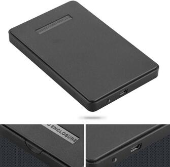 ABS Plastic Slim Portable 2.5 HDD USB 2.0 Harde Schijf Externe Behuizing 2.5 HDD Disk Box Gevallen laptop hard drive