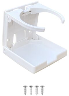 Abs Plastic Verstelbare Vouwen Cup Drink Kan Fles Houder Stand Mount Voor Auto Auto Boot Truck Rv Van Vissen Box auto Styling wit