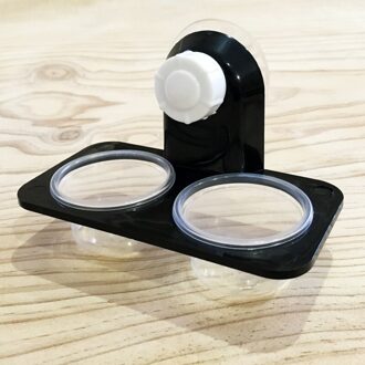 Abs Reptiel Tank Voedsel Water Voeden Kom Terrarium Pot Fokken Doos Houder Schotel Kleine Reptiel Muur Gemonteerde Voedsel kom Water B dubbele boxes Suction