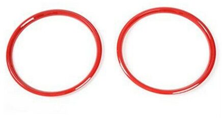 ABS Rood Interieur Dashboard Ring Cover Trim Decoratie voor Ford Mustang +