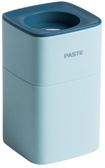 Abs Siliconen Wall Mount Tandpasta Dispenser Stofdicht Tandpasta Houder Opbergrek Thuis Orgainizer Badkamer Accessoires blauw