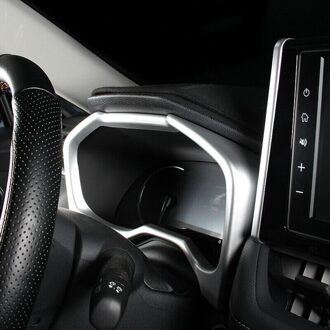 Abs Zilveren Dashboard Decoratieve Frame Trim Dash Panel Frame Trim Cover Voor Toyota RAV4 (Links Roer)