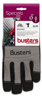 Absaar Busters Handschoenen Mechanic Synthetisch Leder Zwart/grijs M10