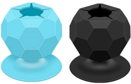 Absf 2 Pcs Afgezogen Vinyl Wieden Schroot Collector Siliconen Zuignappen Voor Vinyl Weggooit Ambacht Wieden Gereedschap Houder Set blauw zwart