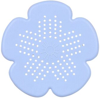 Absf Kersenbloesem Riool Drainage Filter Badkamer Wastafel Keuken Plug Anti-Blocking Riolering Covers Vloerbedekking Haar Filter Blauw