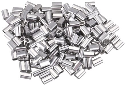 Absf M1.5 Draad Touw Aluminium Beentje Kabelbinders Crimp Draad Touw Chuck Aluminium Jasje 200 Stuks