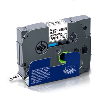Absonic Tze Tz Tape TZe-131 Gelamineerd Label Zwart Op Duidelijke Sticker Compatibel Voor Brother P-Touch PT-D210 PT-1000 Label printer 12mm zwart on wit
