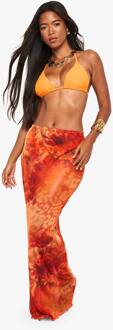 Abstract Animal Maxi Strandrok, Orange