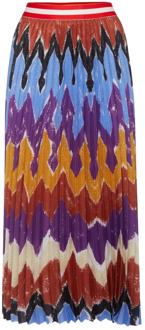 Abstract Print Midi Geplooide Rok Stella Jean , Multicolor , Dames - L,M,S,Xs