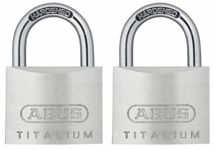 ABUS Combinatieslot Kti12/30 - Massief Aluminium Hoge Veiligheid - Behuizing 30mm - Set Van 2 Stuks