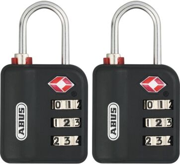 ABUS Combinatieslot Tcp11/30 - Kunststof Voor Koffer - Behuizing 30mm - Set Van 2 Stuks