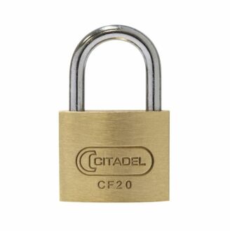 ABUS Hangslot Met Sleutel Cf20 - Massief Messing Voor Kluisje - Behuizing 20mm